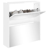 Szafka buta vidaxl z lustrem 2-warstwową 63x17x67 cm White Bield White