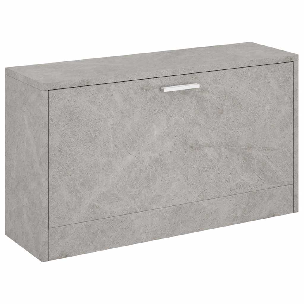 Vidaxx banc à chaussures 80x24x45 cm bois d'ingénierie béton gris