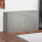 Vidaxx banc à chaussures 80x24x45 cm bois d'ingénierie béton gris