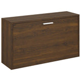 Canapé de chaussure Vidaxl 80x24x45 cm Couleur de chêne marron en bois transformé