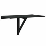 Vidaxl wandtafel inklapbaar 100x60x56 cm bewerkt hout zwart
