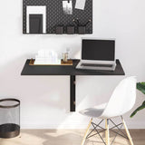 Vidaxl wandtafel inklapbaar 100x60x56 cm bewerkt hout zwart