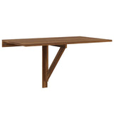 Vidaxl wandtafel inklapbaar 100x60x56 cm bewerkt hout bruineiken