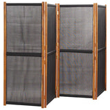 Vidaxl kamerscherm met 4 panelen 280x180 cm zwart