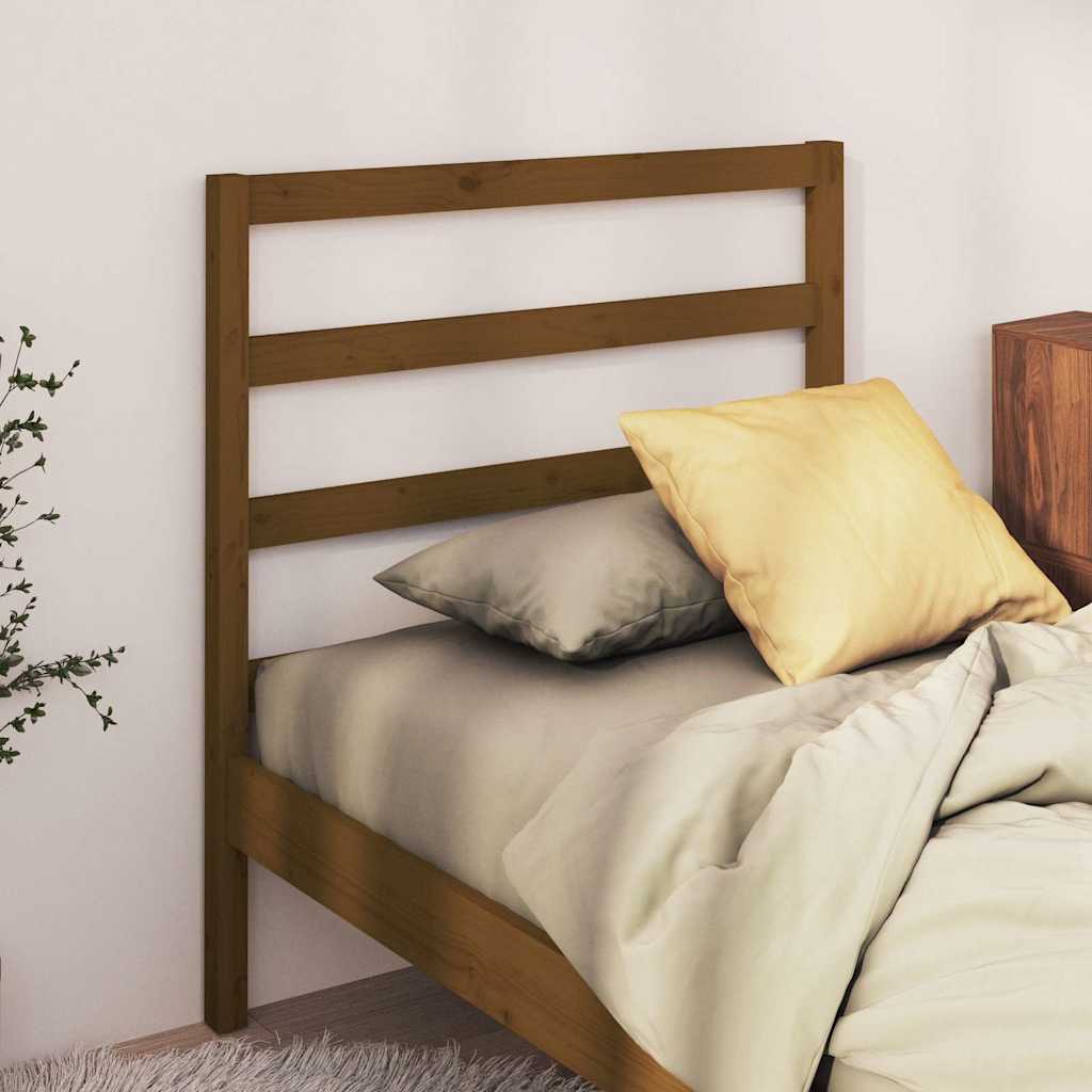 Vidaxl hoofdbord 96x4x100 cm massief grenenhout honingbruin