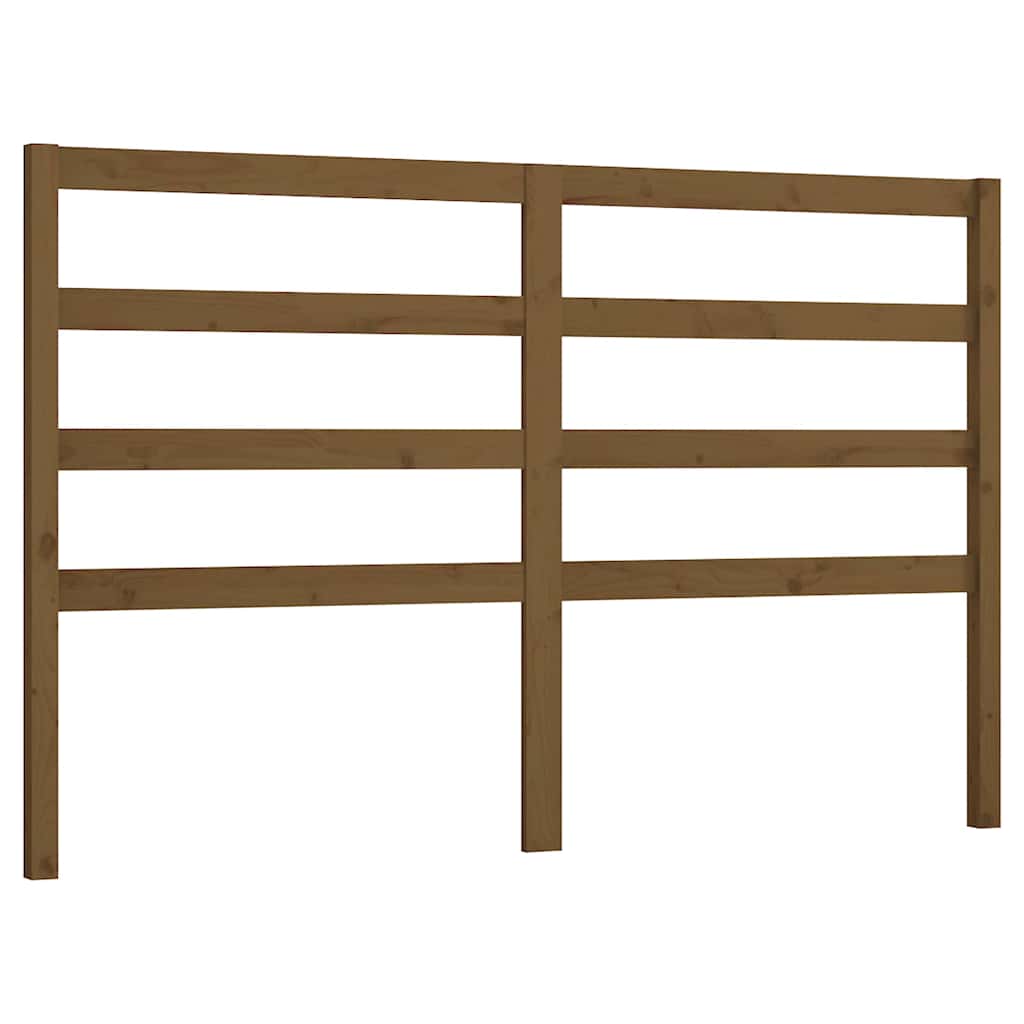 Vidaxl hoofdbord 156x4x100 cm massief grenenhout honingbruin