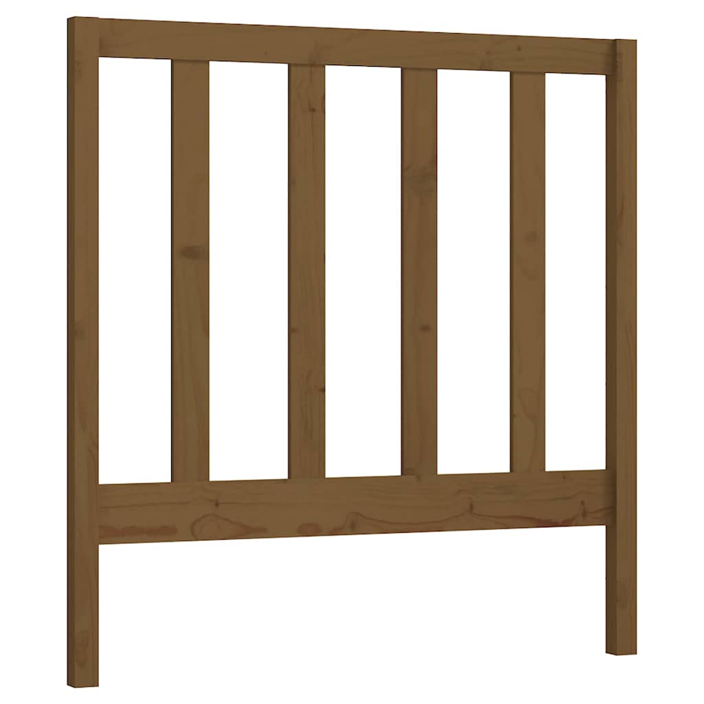 Vidaxl hoofdbord 81x4x100 cm massief grenenhout honingbruin