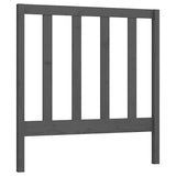 Vidaxl hoofdbord 96x4x100 cm massief grenenhout grijs