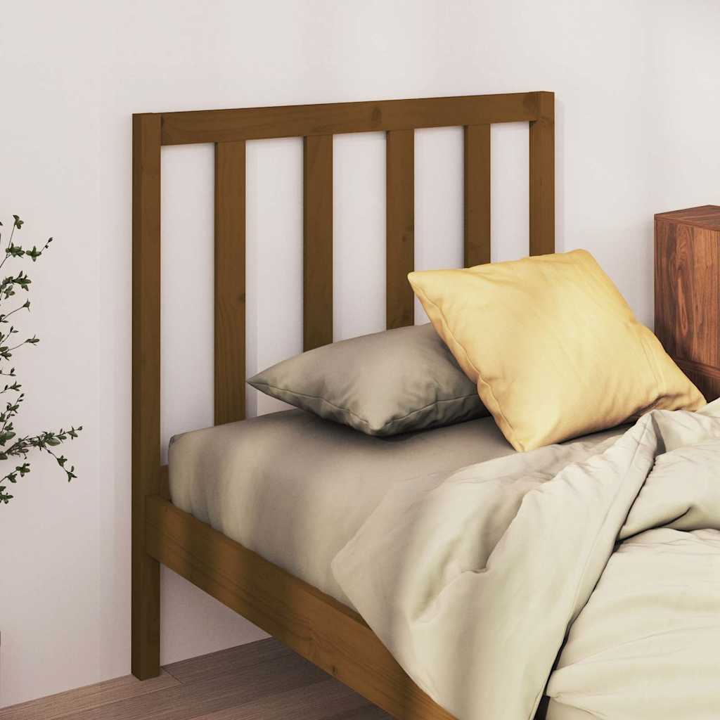 Vidaxl hoofdbord 81x4x100 cm massief grenenhout honingbruin