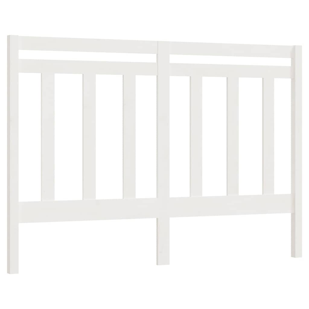 Vidaxl hoofdbord 141x4x100 cm massief grenenhout wit