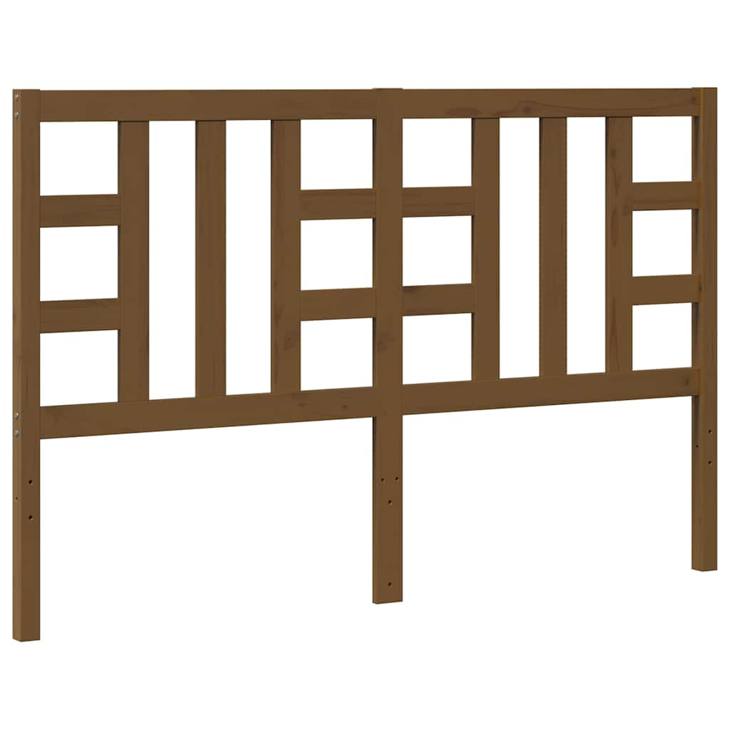 Vidaxl hoofdbord 166x4x100 cm massief grenenhout honingbruin
