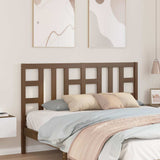 Vidaxl hoofdbord 166x4x100 cm massief grenenhout honingbruin