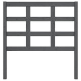 Vidaxl hoofdbord 95,5x4x100 cm massief grenenhout grijs