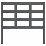 Vidaxl hoofdbord 105,5x4x100 cm massief grenenhout grijs