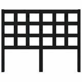 Vidaxl hoofdbord 125,5x4x100 cm massief grenenhout zwart