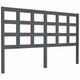 Vidaxl hoofdbord 156x4x100 cm massief grenenhout grijs