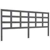 Vidaxl hoofdbord 205,5x4x100 cm massief grenenhout grijs