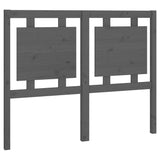 Vidaxl hoofdbord 125,5x4x100 cm massief grenenhout grijs