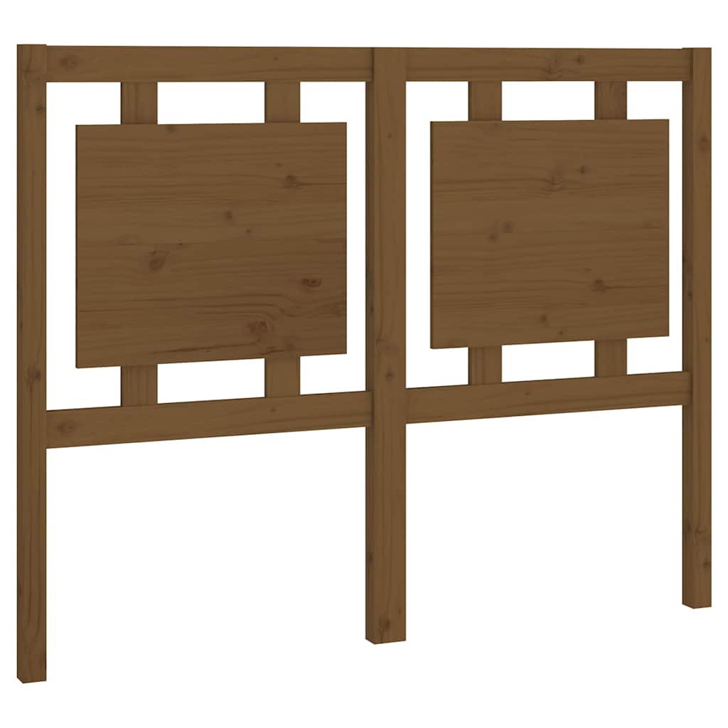 Vidaxl hoofdbord 125,5x4x100 cm massief grenenhout honingbruin