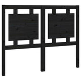 Vidaxl hoofdbord 125,5x4x100 cm massief grenenhout zwart