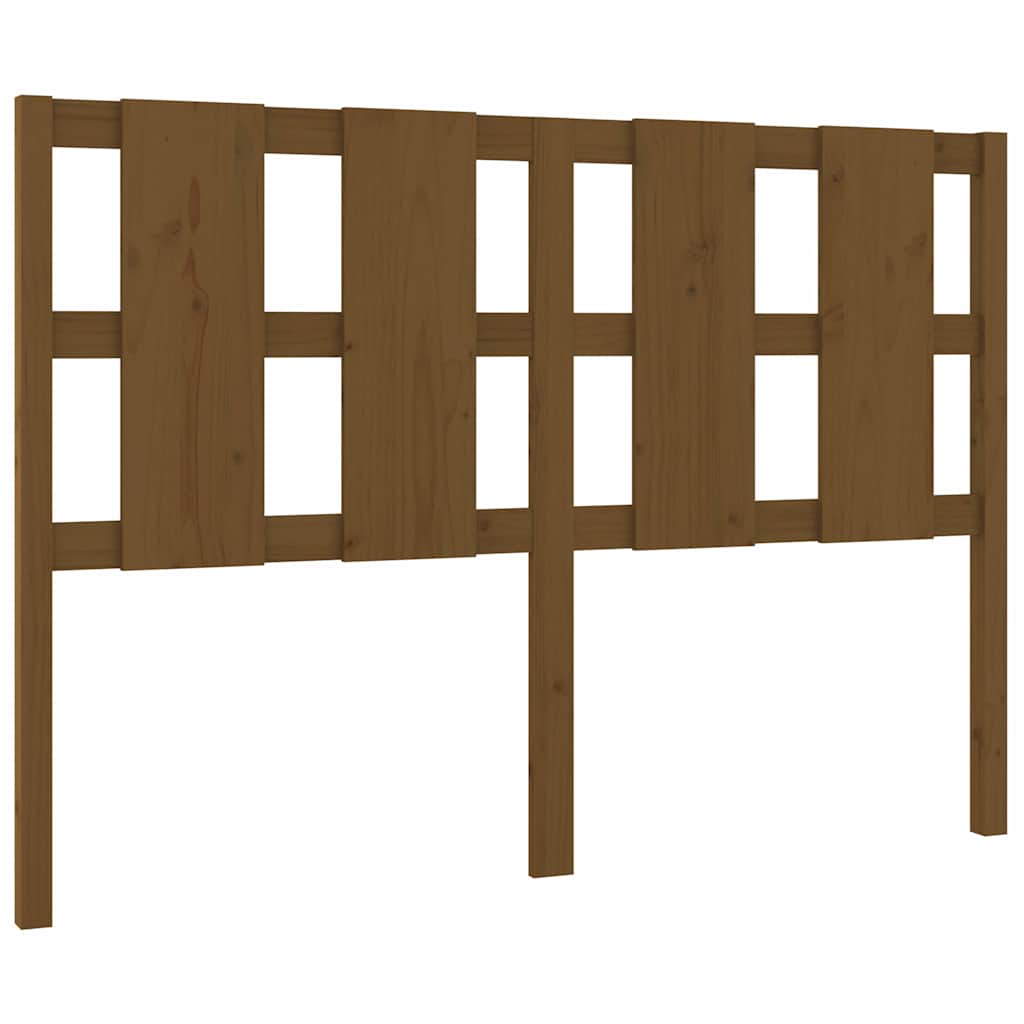 Vidaxl hoofdbord 125,5x4x100 cm massief grenenhout honingbruin