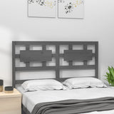 Vidaxl hoofdbord 205,5x4x100 cm massief grenenhout grijs