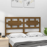 Vidaxl hoofdbord 205,5x4x100 cm massief grenenhout honingbruin