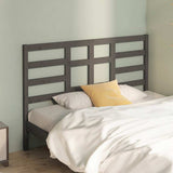 Vidaxl hoofdbord 126x4x104 cm massief grenenhout grijs