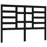 Vidaxl hoofdbord 156x4x104 cm massief grenenhout zwart