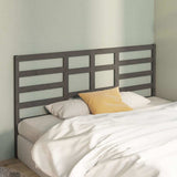 Vidaxl hoofdbord 186x4x104 cm massief grenenhout grijs