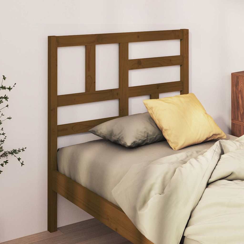 Vidaxl hoofdbord 96x4x104 cm massief grenenhout honingbruin