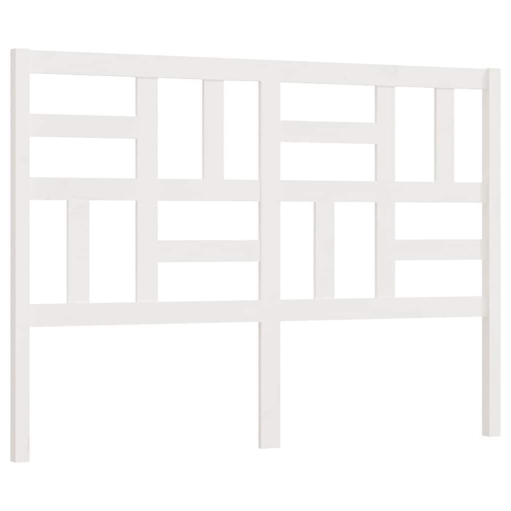 Vidaxl hoofdbord 146x4x104 cm massief grenenhout wit