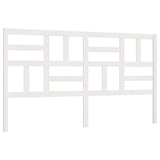 Vidaxl hoofdbord 206x4x104 cm massief grenenhout wit