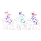 VidaXL figurines de Noël trois sages avec 504 LED 70x50 cm