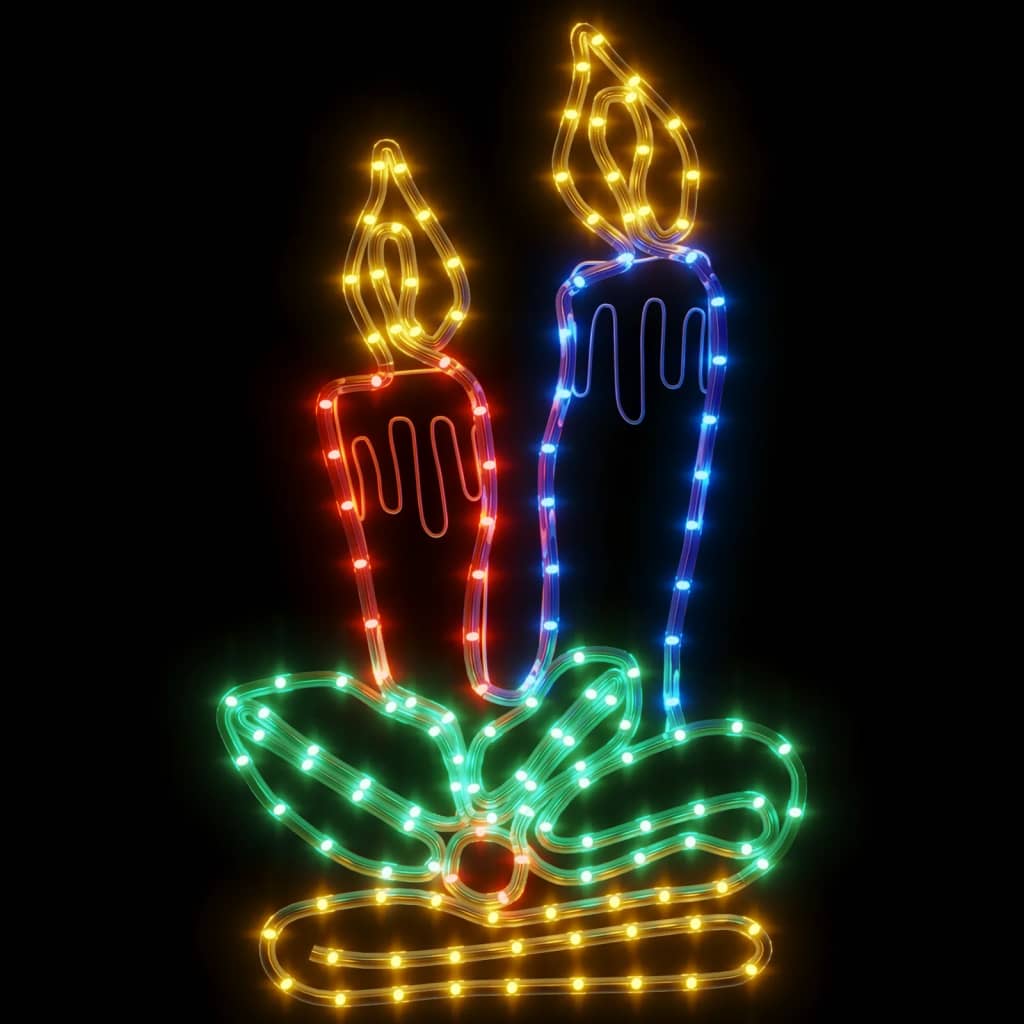 Vidaxx bougies figurines de Noël avec 144 LED 70x42 cm