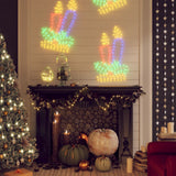 Vidaxx bougies figurines de Noël avec 144 LED 70x42 cm