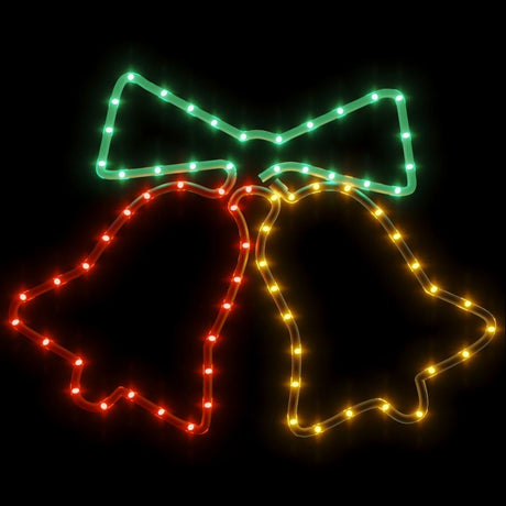 Vidaxx Horloges à figurines de Noël avec 72 LED 50x56 cm