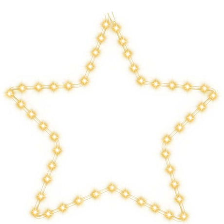 Étoile de figure de Noël Vidaxl avec 48 LED blancs chauds 56 cm