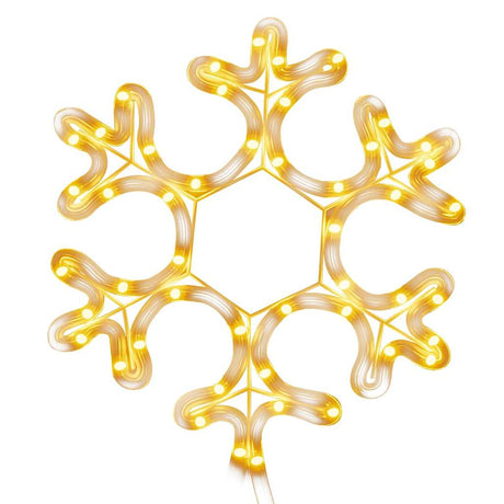 Vidaxl Christmas Figure Flake de neige avec 48 LED-Blancs chauds 27x27 cm