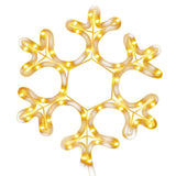 Vidaxl Christmas Figure Flake de neige avec 48 LED-Blancs chauds 27x27 cm