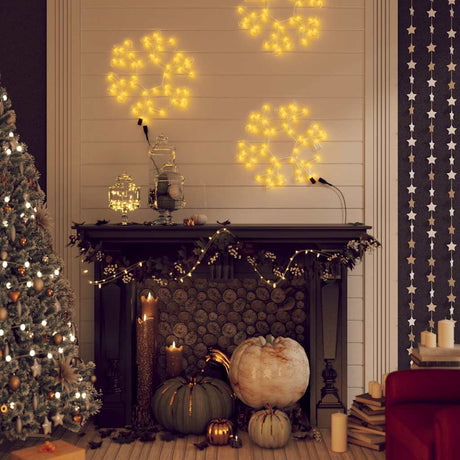 Vidaxl Christmas Figure Flake de neige avec 48 LED-Blancs chauds 27x27 cm