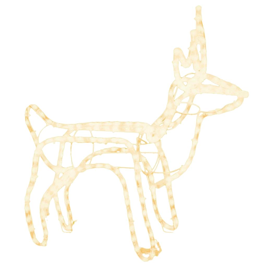 Vidaxl Christmas Figure Rendeer White White 60x30x60 cm