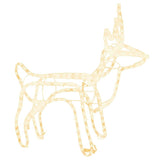 Vidaxl Christmas Figure Rendeer White White 60x30x60 cm
