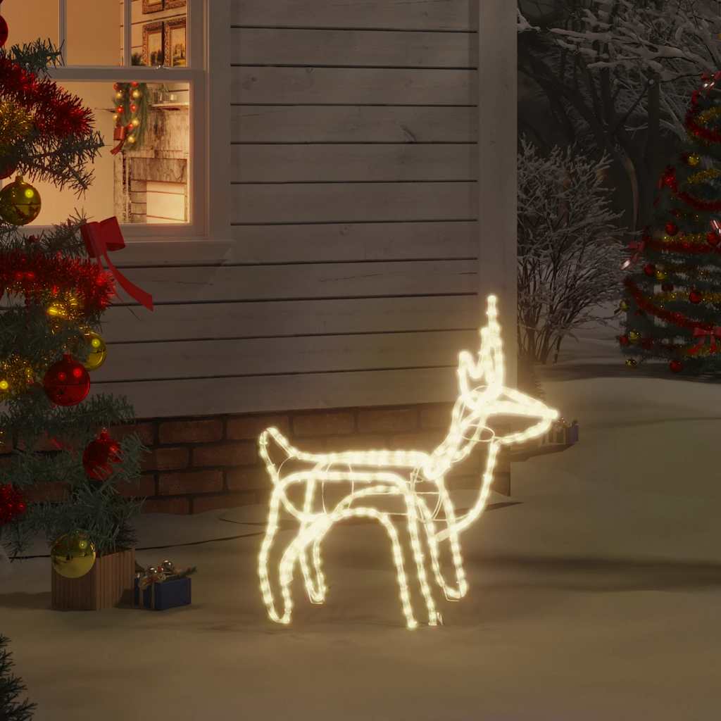 Vidaxl Christmas Figure Rendeer White White 60x30x60 cm