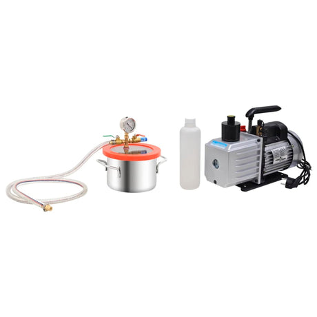 Chambre d'aspiration Vidaxl avec pompe à 2 vitesses 3,7 L