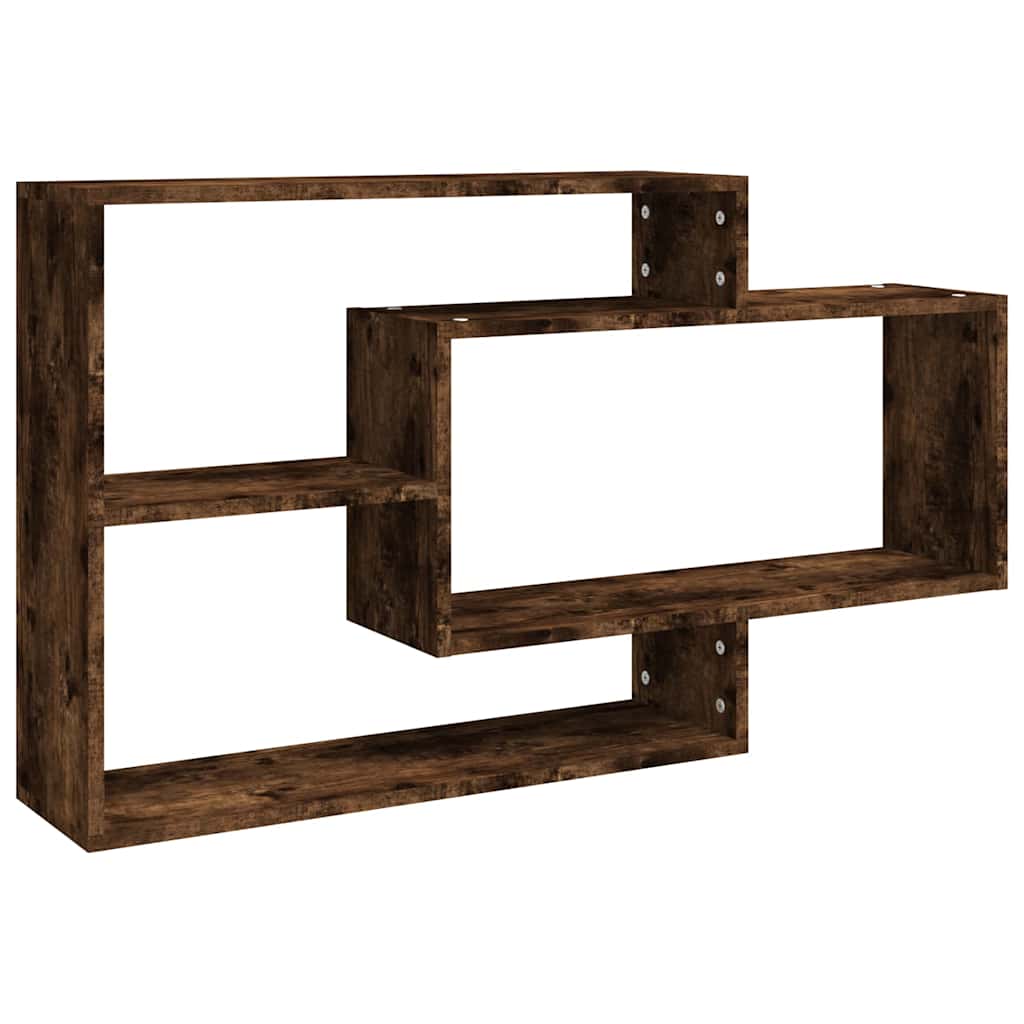 Vidaxl wandschap 104x20x58,5 cm bewerkt hout gerookt eikenkleurig