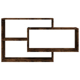 Vidaxl wandschap 104x20x58,5 cm bewerkt hout gerookt eikenkleurig