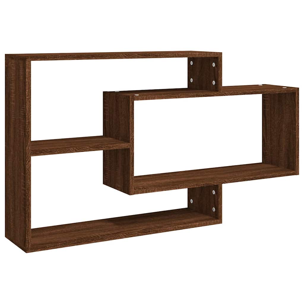 Vidaxl wandschap 104x20x58,5 cm bewerkt hout bruin eikenkleur