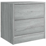 Vidaxl nachtkastje 40x30x40 cm bewerkt hout grijs sonoma eikenkleurig