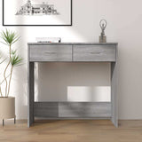 Vidaxl bureau 80x40x75 cm bewerkt hout grijs sonoma eikenkleurig